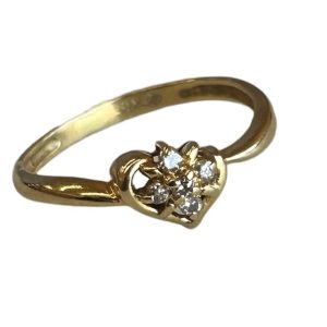 K18(18金)　メレダイヤリング